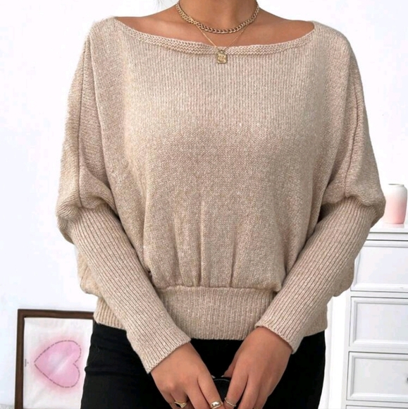 Boat neck or off shoulder sweater 🤎 - Picture 7 of 15